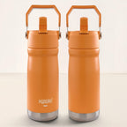 Garrafa Térmica Hiddra 550mL com Canudo  | Laranja