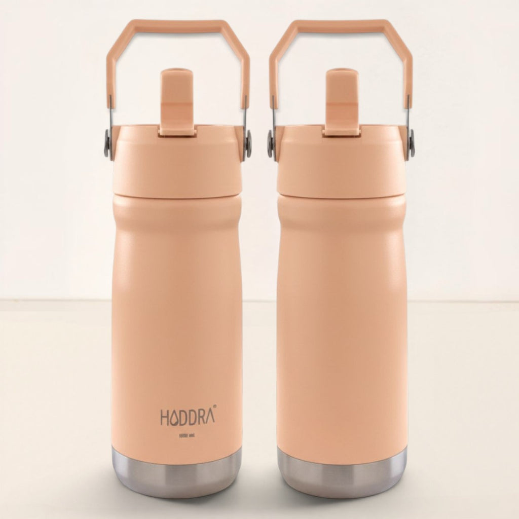 Garrafa Térmica Hiddra 550mL com Canudo  | Pêssego