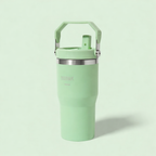 Copo Térmico Hiddra 600ml com Alça e Canudo - Verde