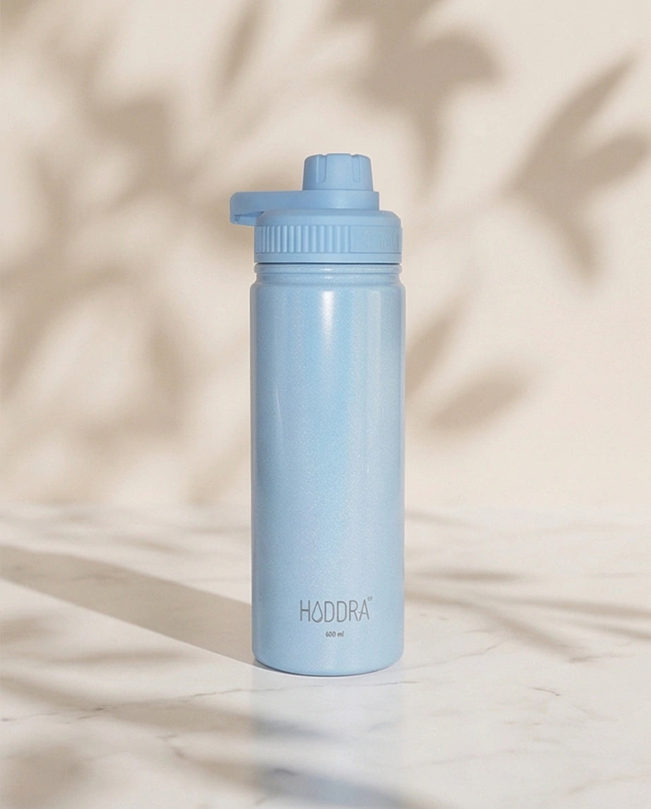 Garrafa Térmica Hiddra Perolada - 600ml Azul Claro