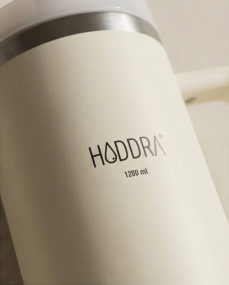 Copo Térmico com Canudo INOX Hiddra 1200ml - Champagne