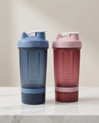 Coqueteleira com 2 Compartimentos 500ml Hiddra – AZUL