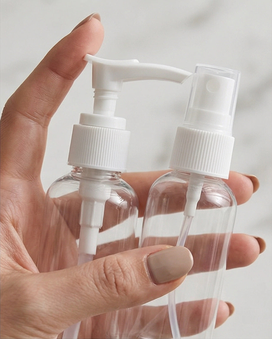 Kit Viagem Com 6 Peças + Necessaire Ziplock - Branco