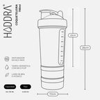 Coqueteleira com 2 Compartimentos 500ml Hiddra – VERDE