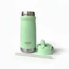 Garrafa Térmica Hiddra 550mL com Canudo  | Verde Claro