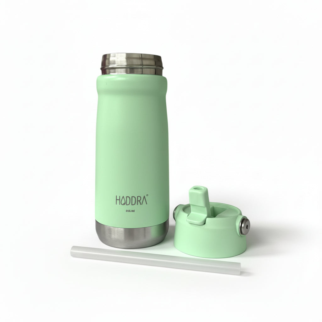 Garrafa Térmica Hiddra 550mL com Canudo  | Verde Claro