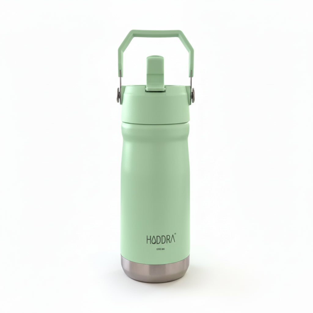 Garrafa Térmica Hiddra 550mL com Canudo  | Verde Claro