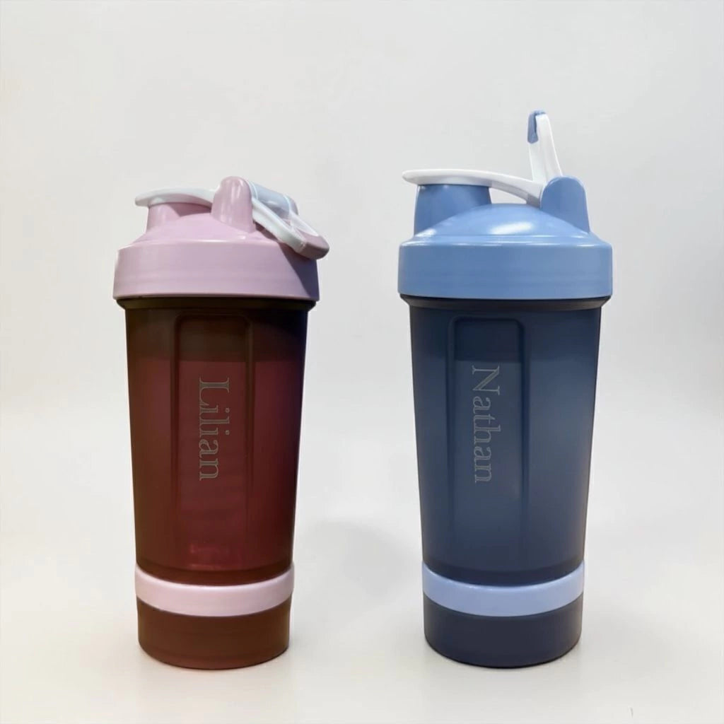 Coqueteleira com 2 Compartimentos 500ml Hiddra – VERDE
