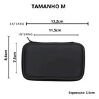 Case Retangular Estojo Organizador | Tamanho M - Preto